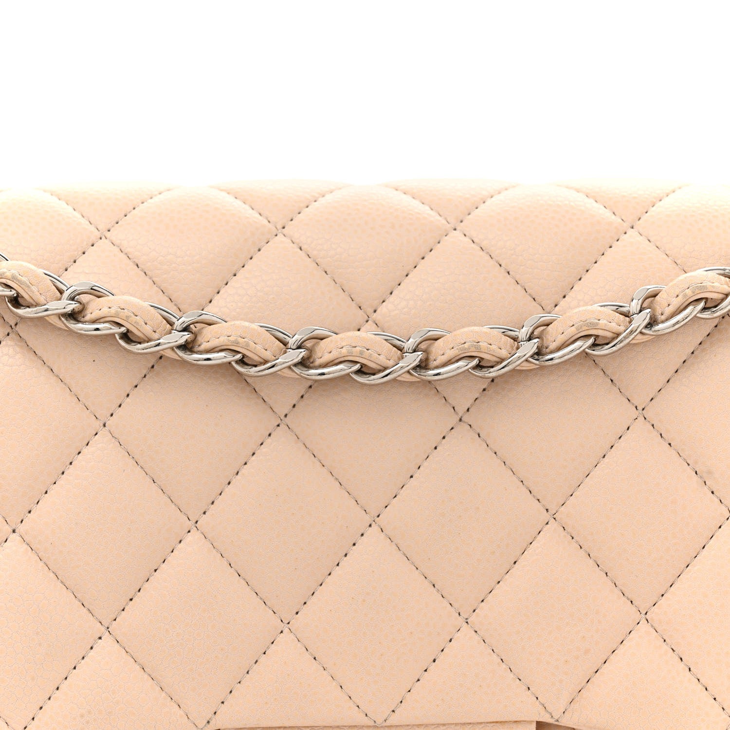 Chanel Caviar Quilted Jumbo Double Flap Light Pink 8 of 19