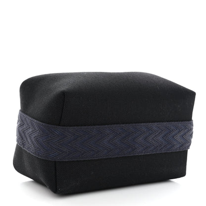 Hermes Canvas Small Bride-A-Brac Pouch Black Bleu Nuit 4 of 10