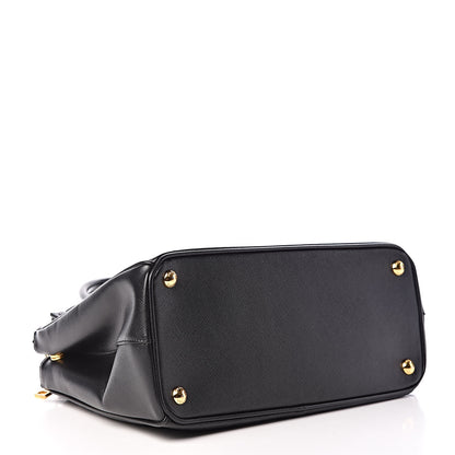 Prada Saffiano Small Galleria Double Zip Tote Black 4 of 14