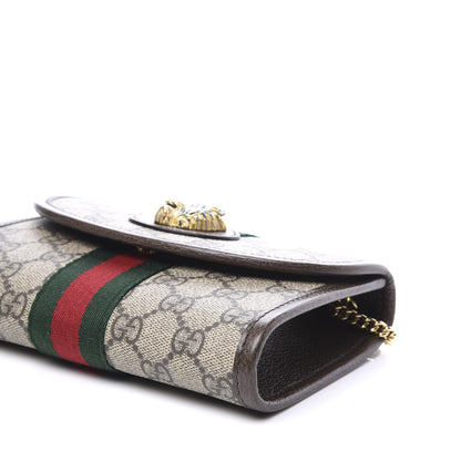 Gucci GG Supreme Monogram Web Mini Rajah Slim Flap Shoulder Bag Beige New Acero 6 of 11