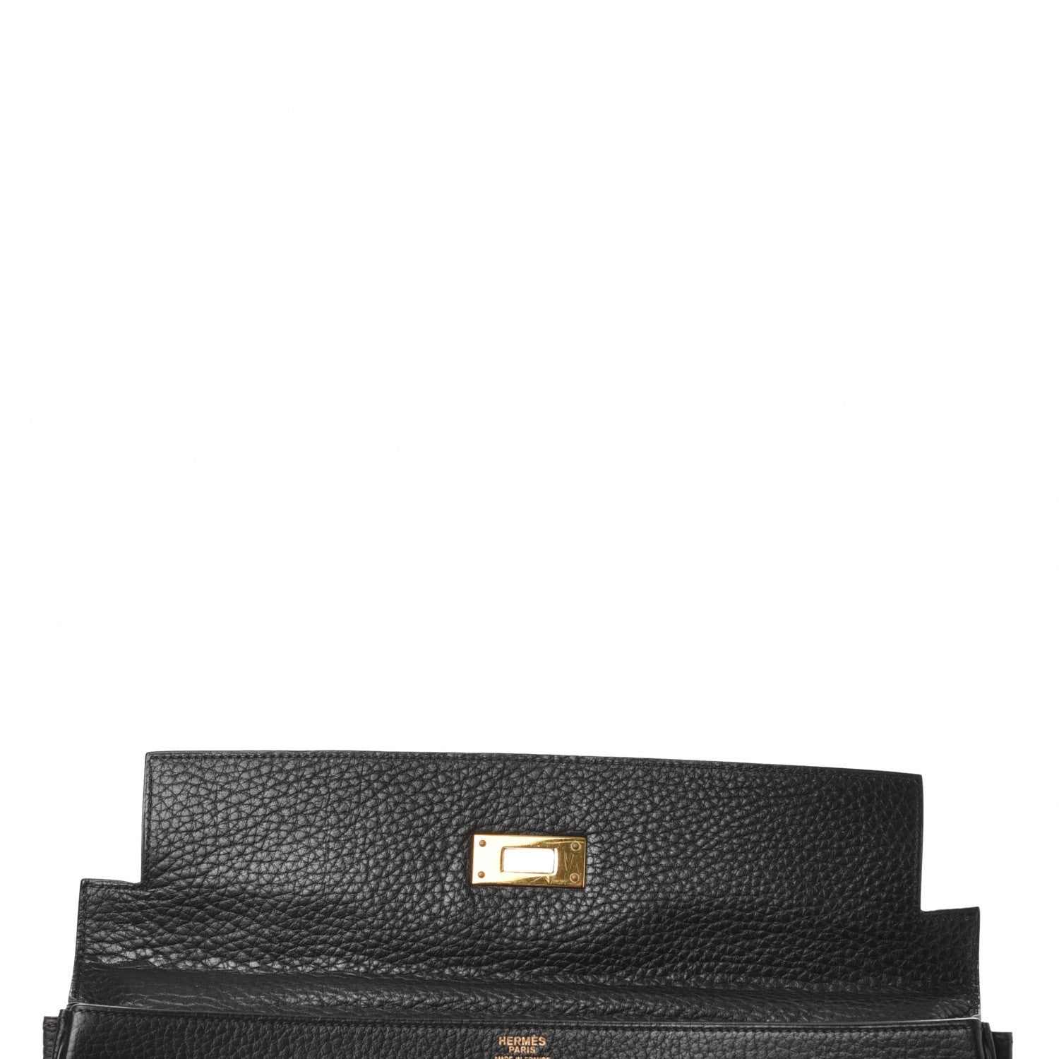 Hermes Taurillon Clemence Kelly Retourne 32 Black 10 of 35