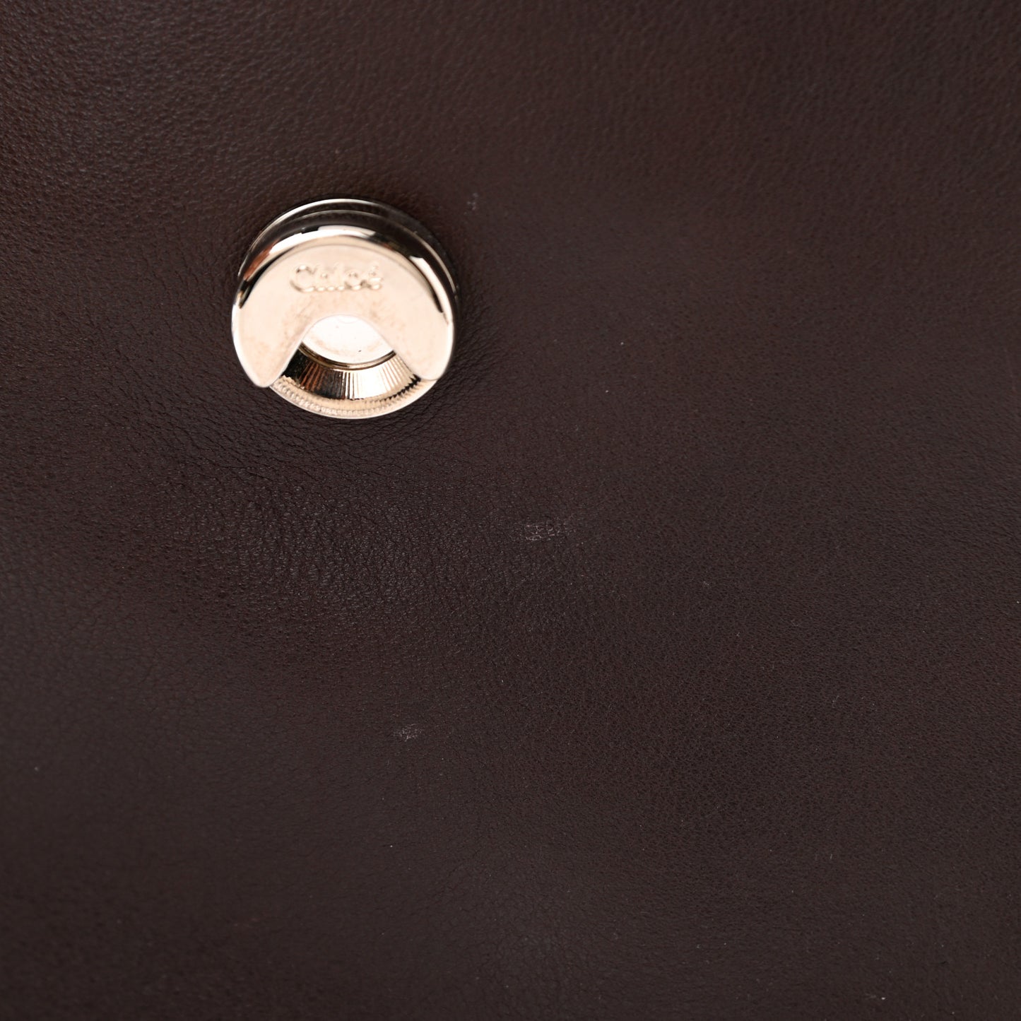 Calfskin Small Faye Day Shoulder Bag Carbon Brown