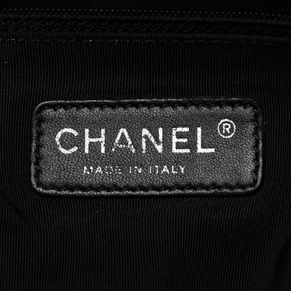 Chanel Metallic Calfskin Quilted Large Chain Me Hobo Dark Grey 7 of 8