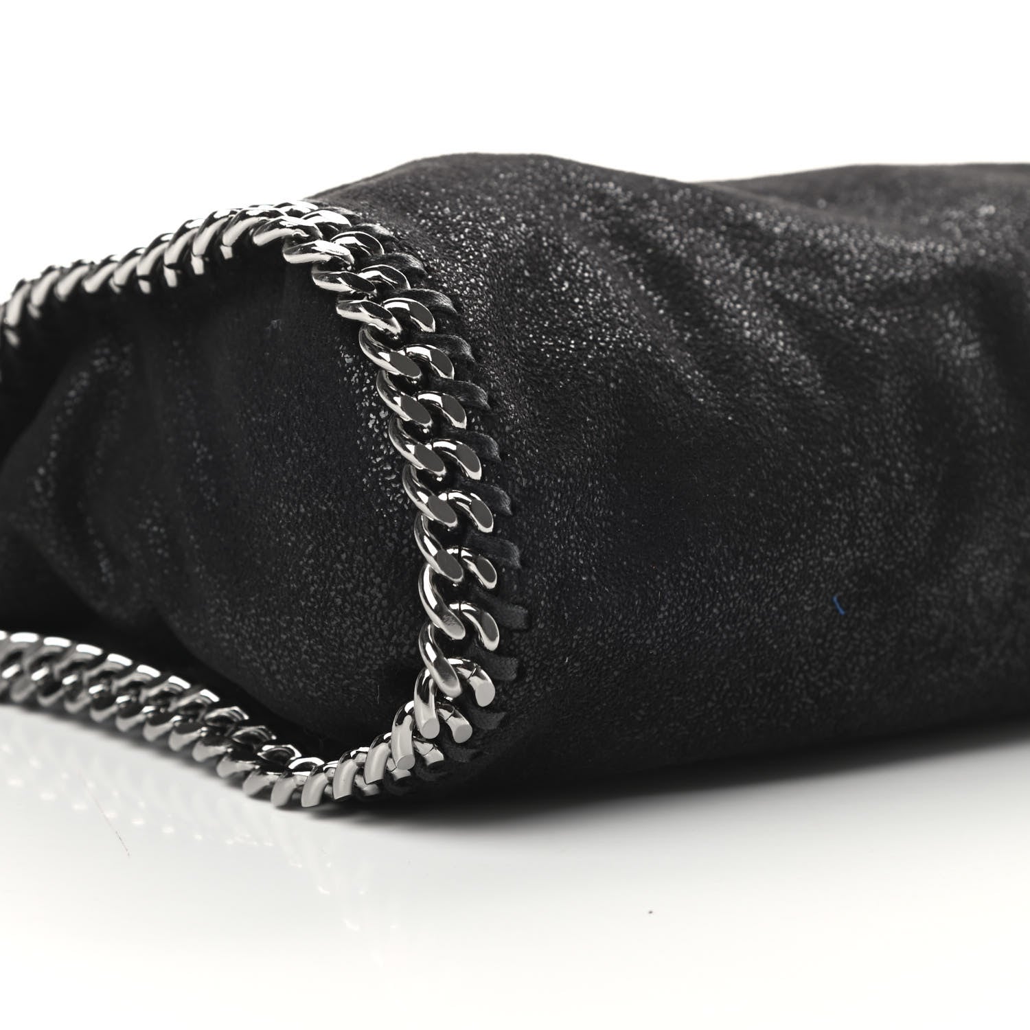 Stella McCartney Shaggy Deer Mini Falabella Fold Over Tote Black 9 of 10