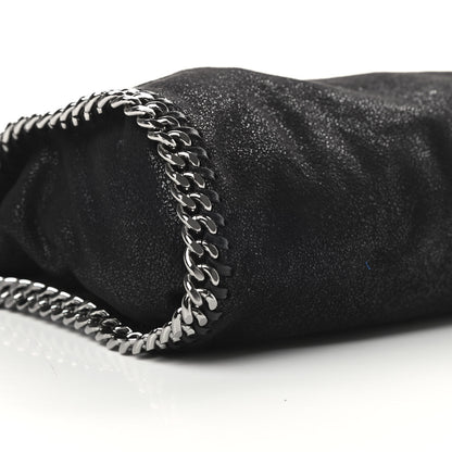 Stella McCartney Shaggy Deer Mini Falabella Fold Over Tote Black 9 of 10