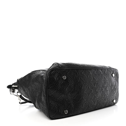 Louis Vuitton Monogram Lambskin Antheia Ixia MM Black 3 of 4