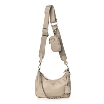 Prada Nylon Re-Edition 2005 Shoulder Bag Deserto 1 of 12