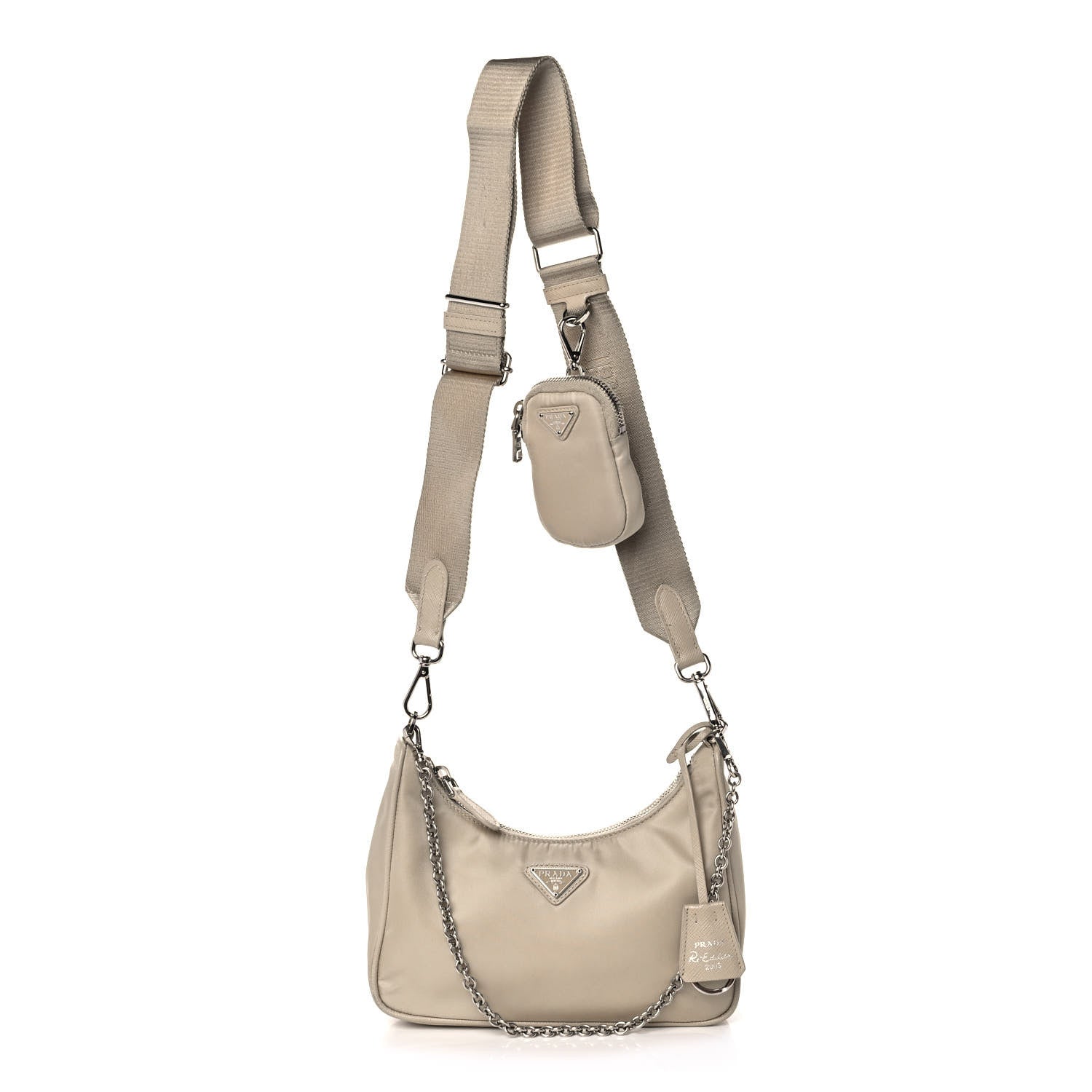Prada Nylon Re-Edition 2005 Shoulder Bag Deserto 1 of 12