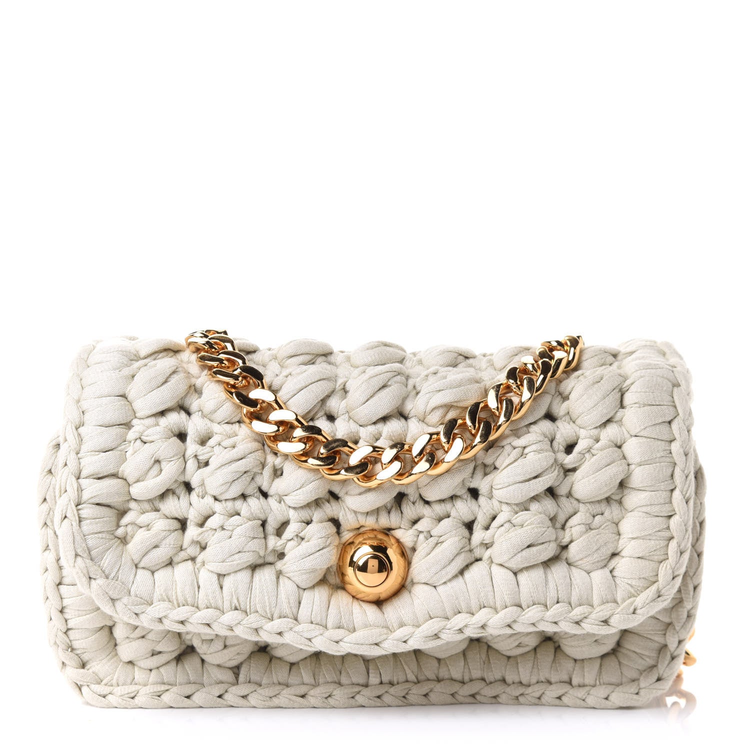Bottega Veneta Jersey Crochet Shoulder Bag Plaster 1 of 10