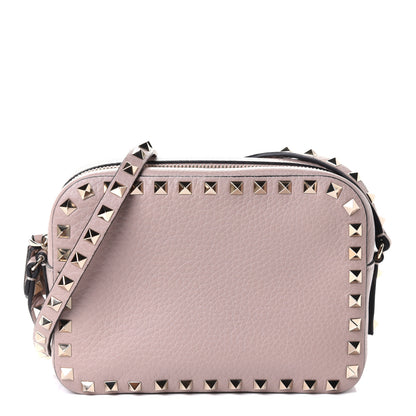 Valentino Garavani Grained Calfskin Rockstud Camera Crossbody Bag Poudre 1 of 4