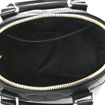 Louis Vuitton Calfskin Bubblegram Alma BB Black 5 of 10