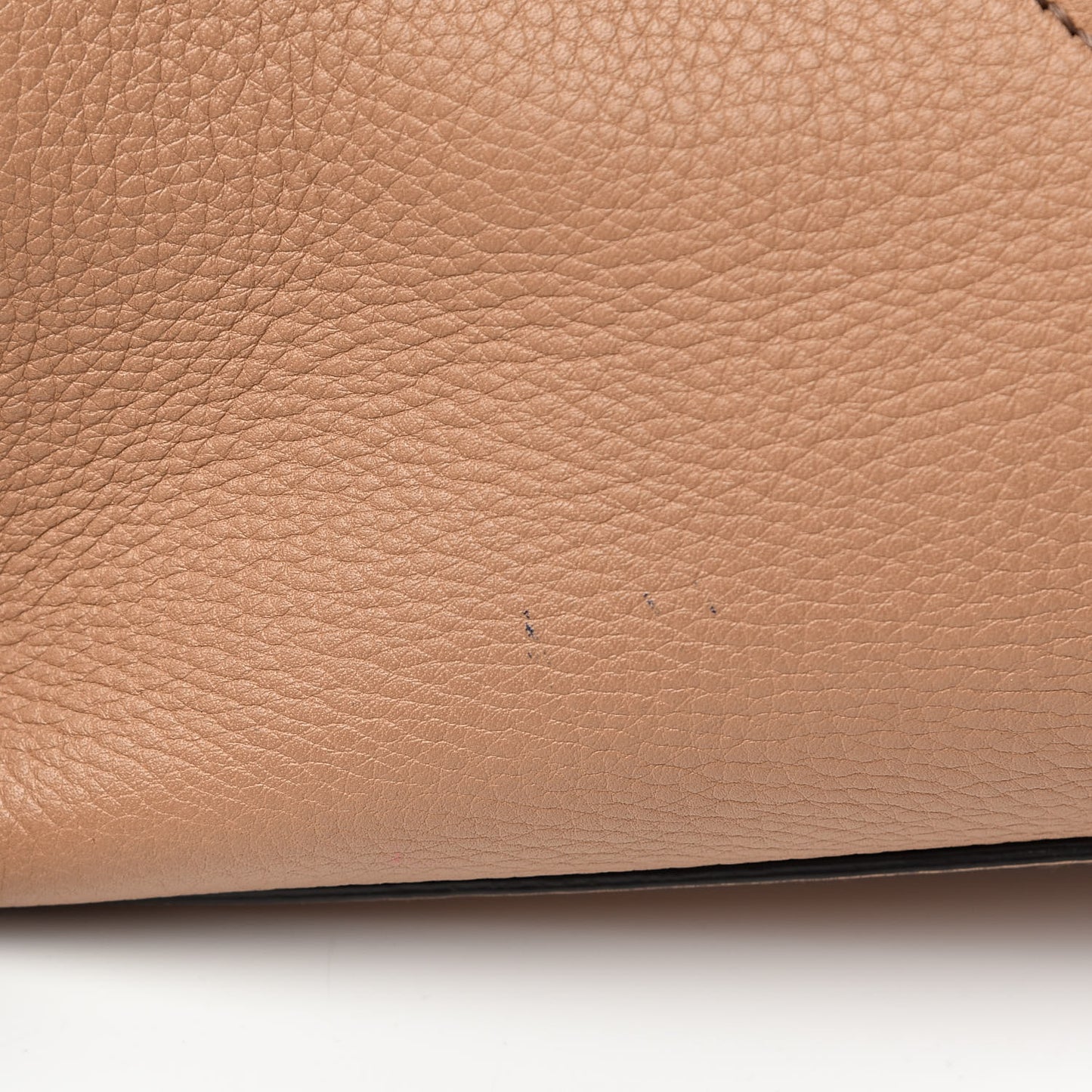 Pebbled Calfskin Medium Soho Chain Shoulder Bag Rose Beige