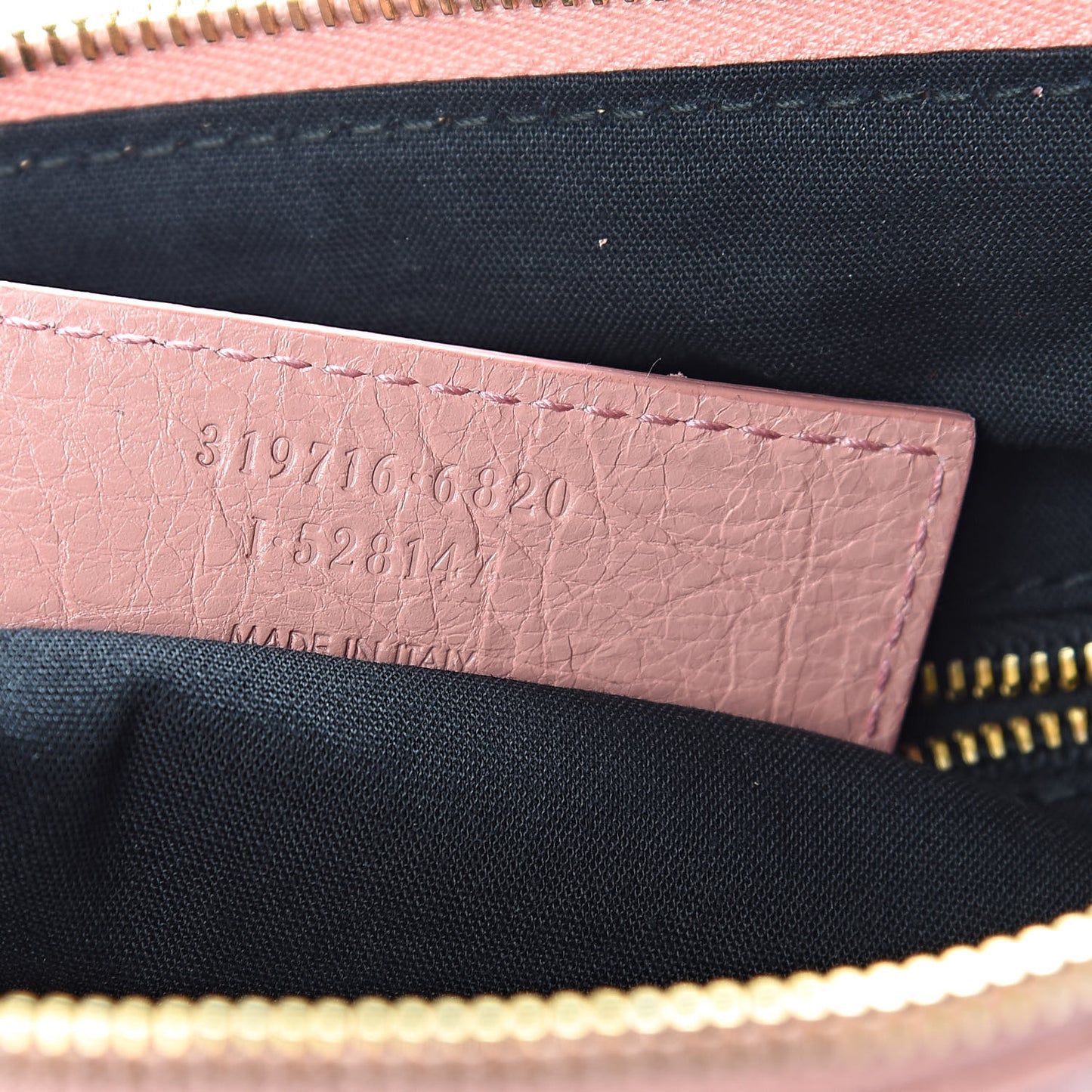 Agneau Giant 12 Gold Hardware Flat Crossbody Rose Peche