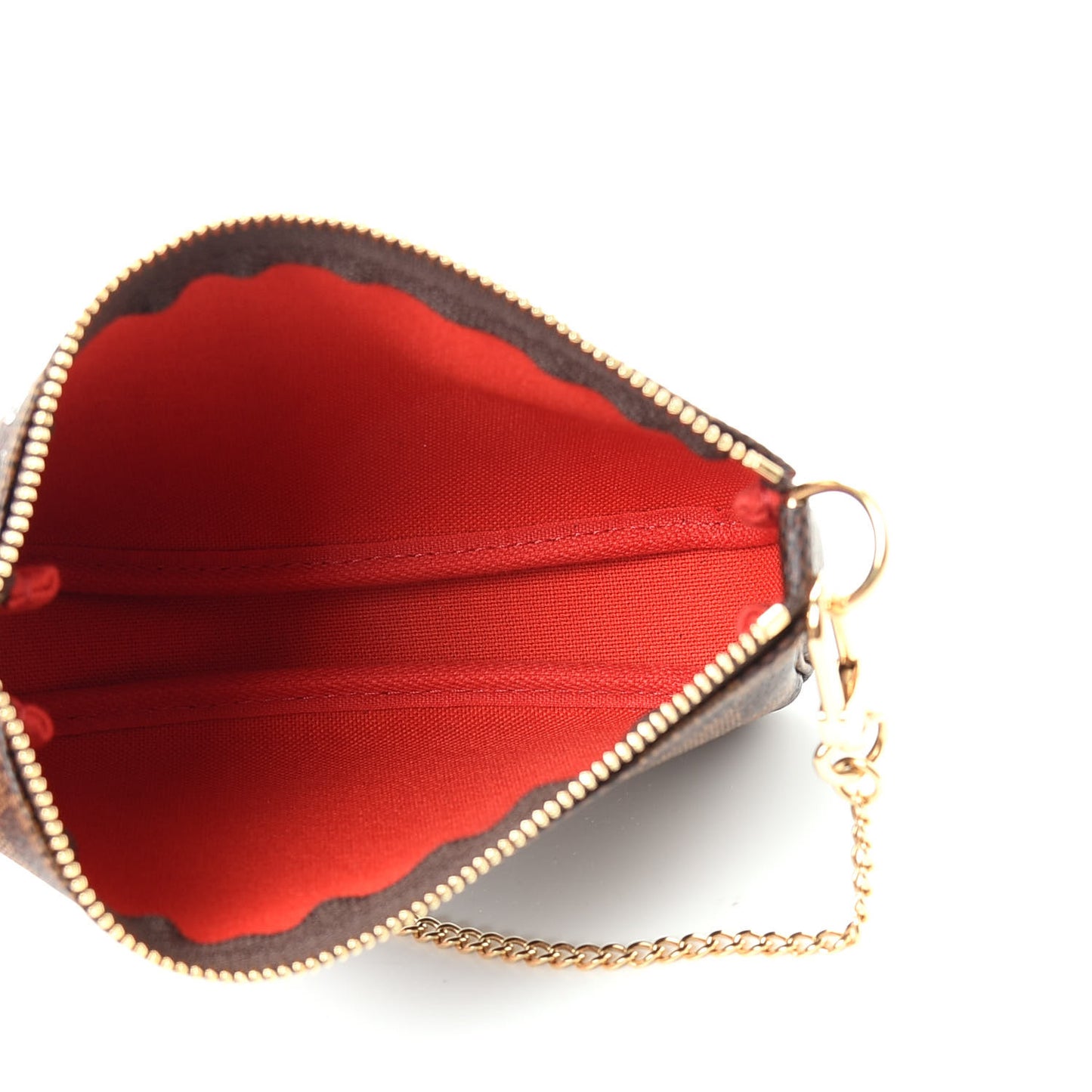 Damier Ebene 2019 Christmas Animation Mini Pochette Accessories Red
