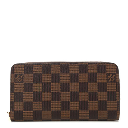 Louis Vuitton Damier Ebene Zippy Wallet Rose Ballerine 1 of 7