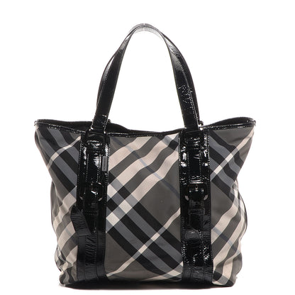 Burberry Nylon Beat Check Medium Victoria Tote 4 of 18