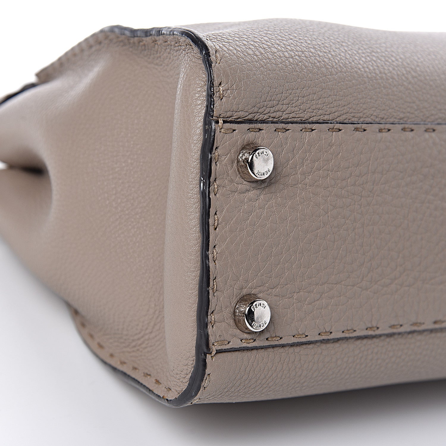 Fendi Cuoio Romano Selleria Medium Peekaboo Iconic Satchel Corda 9 of 11