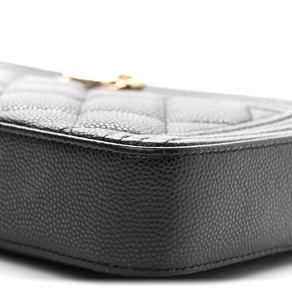 Chanel Caviar Quilted Small Boy Clutch With Chain Black 11 of 11