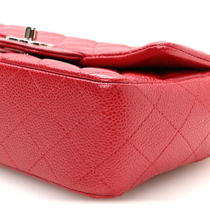 Chanel Caviar Quilted Mini Rectangular Flap Red 10 of 10