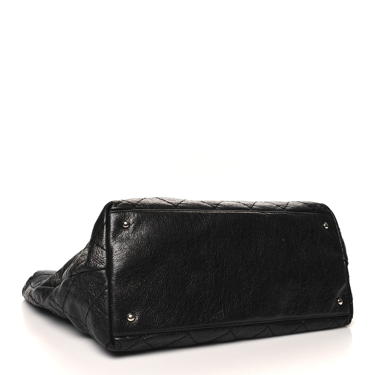 Chanel Glazed Calfskin Large On The Road Tote Black 4 of 14