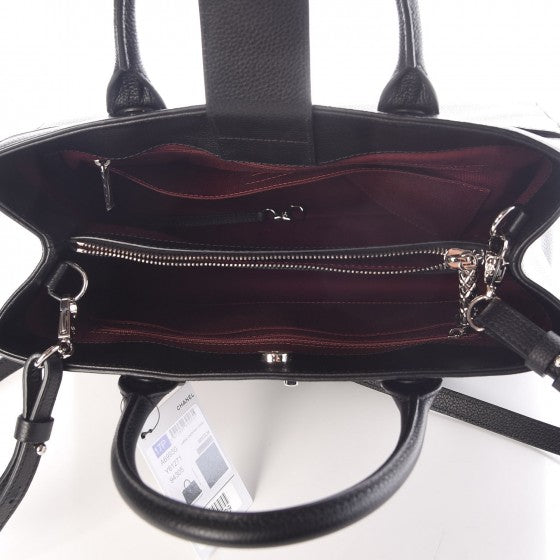 Chanel Grained Calfskin Small Neo Executive Shopper Tote Black 5 of 7