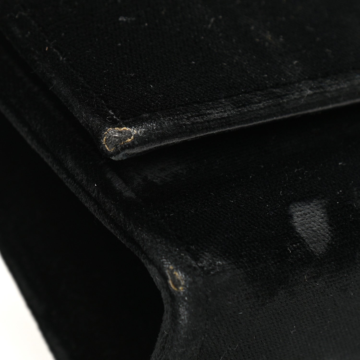 Saint Laurent Velvet Medium Monogram Kate Tassel Shoulder Bag Black 13 of 15