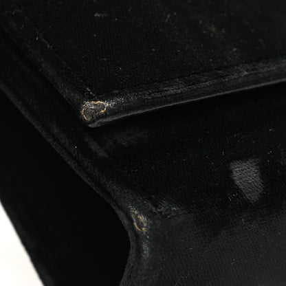 Saint Laurent Velvet Medium Monogram Kate Tassel Shoulder Bag Black 13 of 15