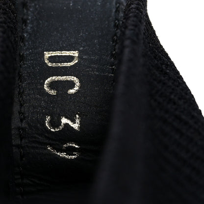 Christian Dior Technical Canvas Mesh Calfskin Womens Oblique Walk'n Dior High Top Sneakers 39 Black Blue 6 of 8