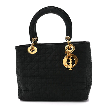 Christian Dior Nylon Cannage Large Lady Dior Black 1 of 11