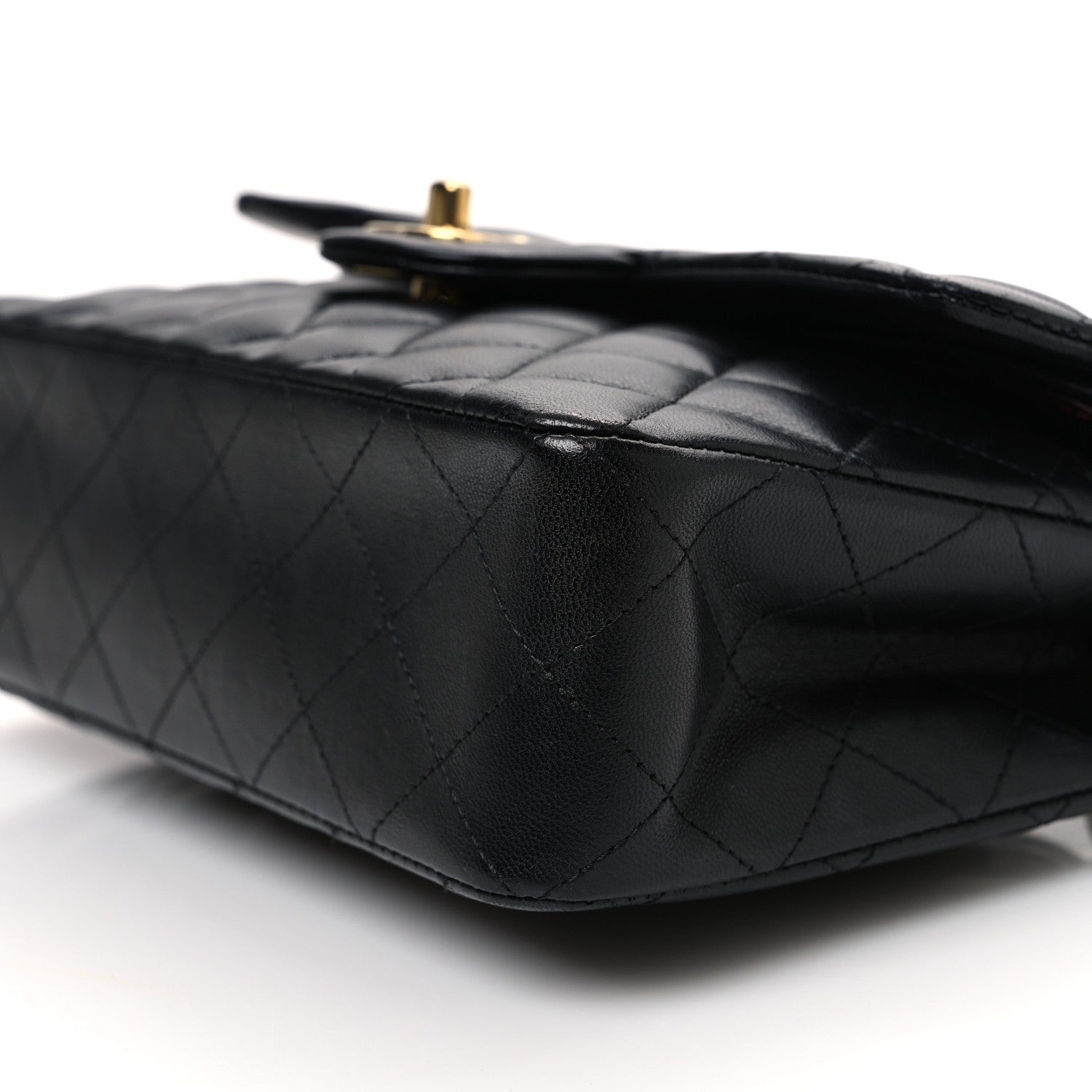 Chanel Lambskin Quilted Small Double Flap Black 10 of 11