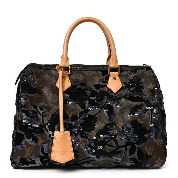 Louis Vuitton Monogram Fleur De Jais Sequins Speedy 30 1872195