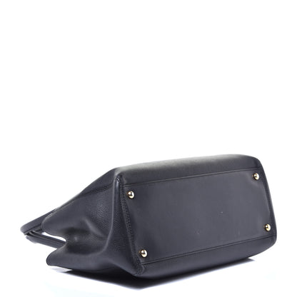 Chanel Calfskin Small Cerf Executive Shopper Tote Black 4 of 10