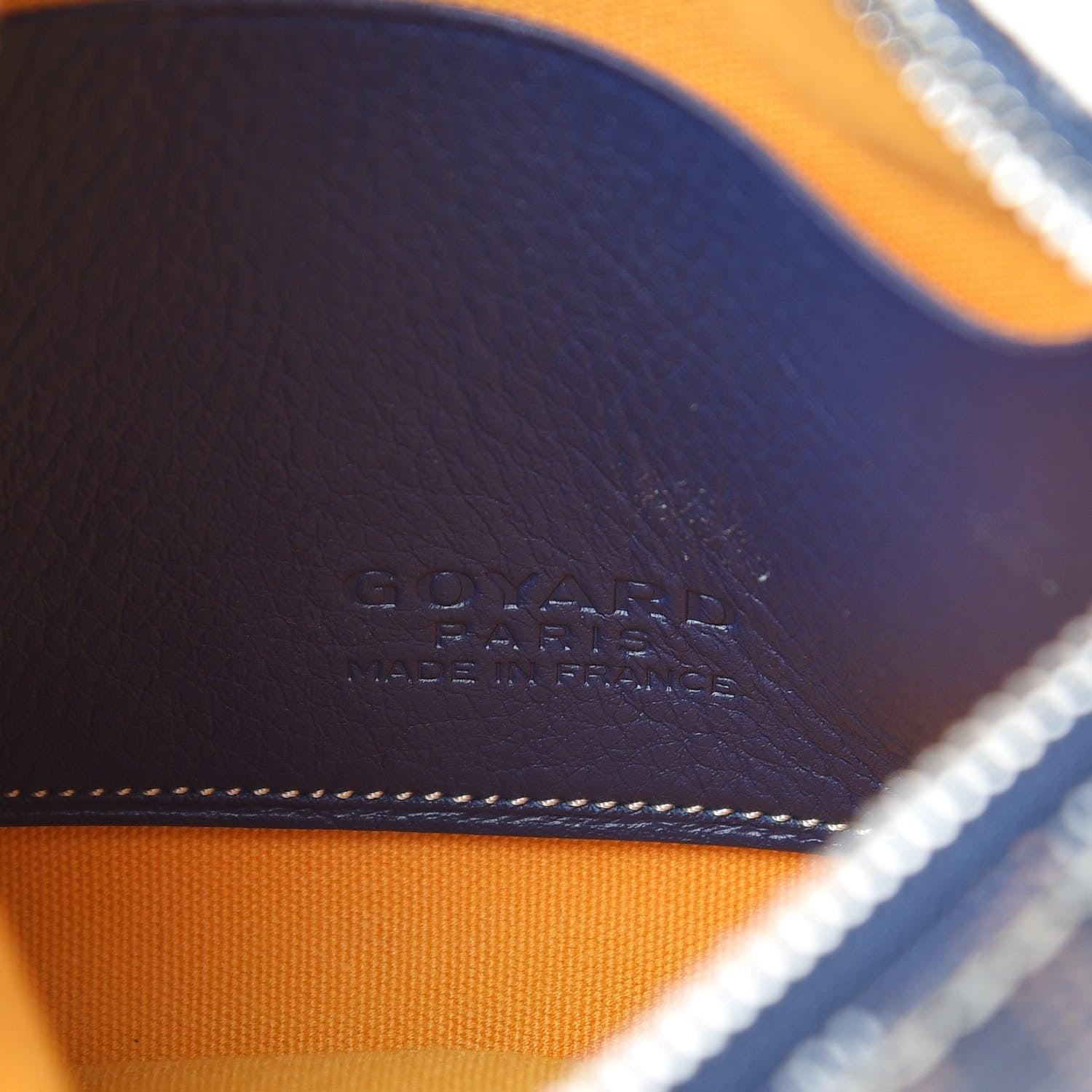 Goyard Goyardine Mini Senat Pochette Navy 6 of 8