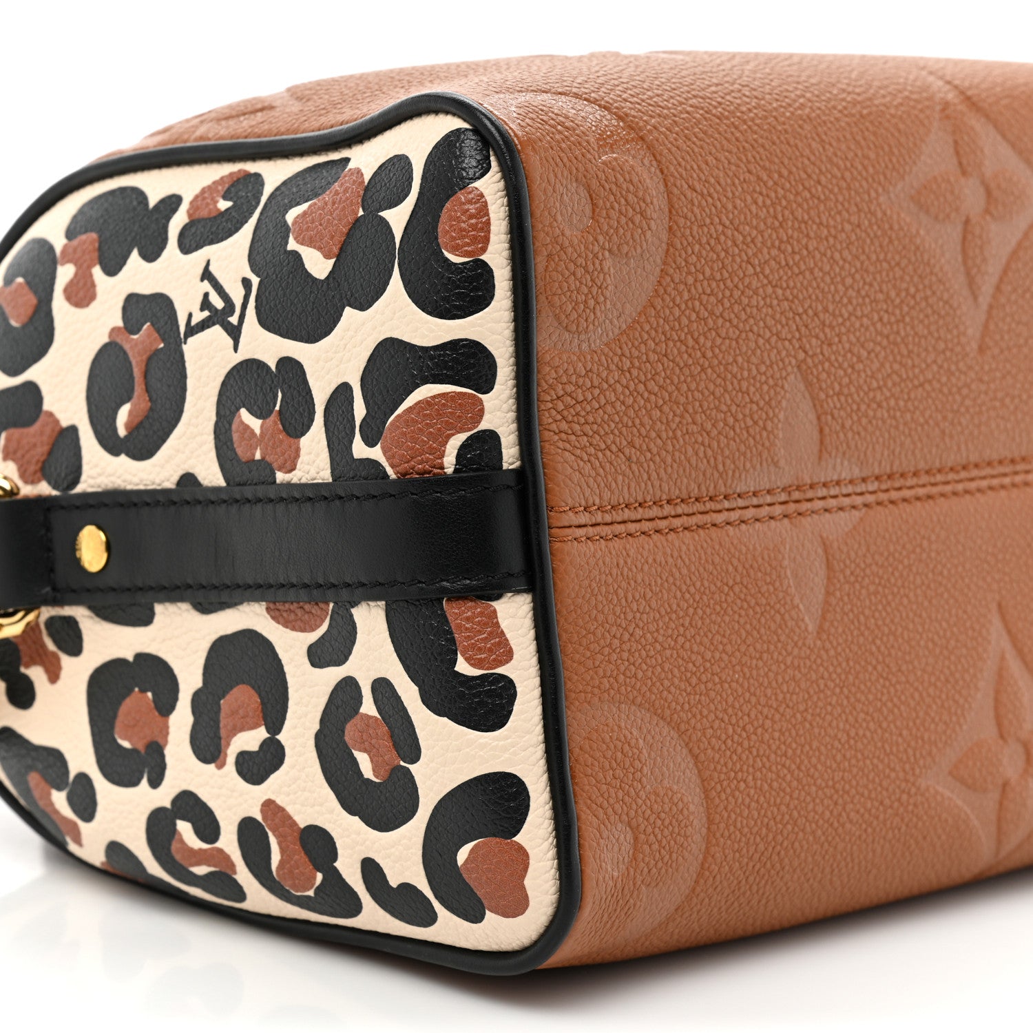 Louis Vuitton Empreinte Monogram Giant Wild At Heart Speedy Bandouliere 25 Caramel 9 of 10
