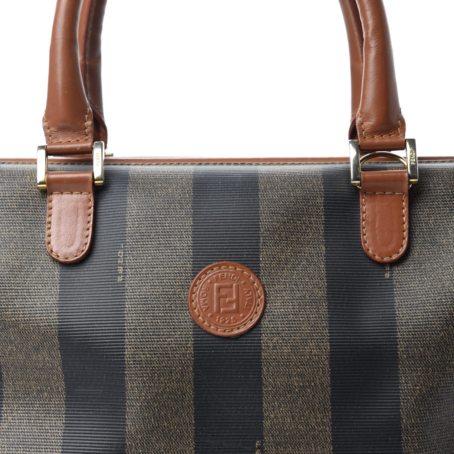 Fendi Pequin Spalmati Boston Cuoio 11 of 11