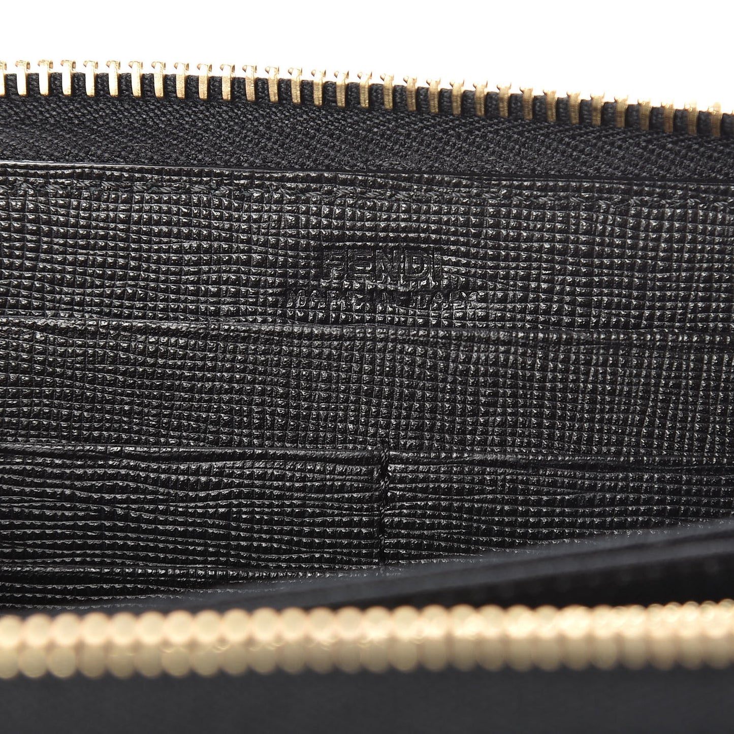 Vitello Elite Studded Monster Zip Around Wallet Black