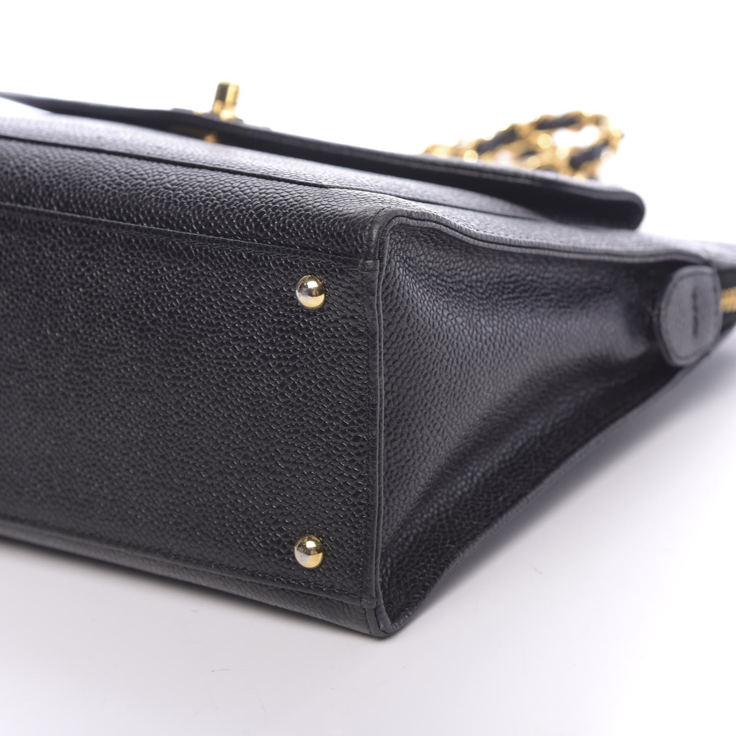 Chanel Caviar Flap Shoulder Bag Black 10 of 10