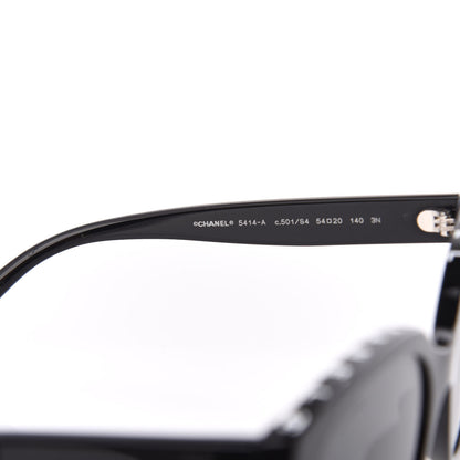 Chanel Acetate CC Butterfly Sunglasses 5414-A Black 5 of 9
