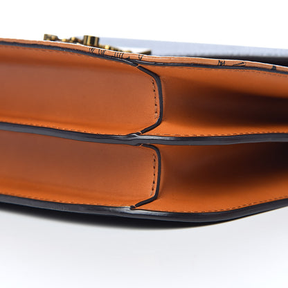 MCM Visetos Calfskin Small Patricia Crossbody Bag Cognac Black 9 of 10