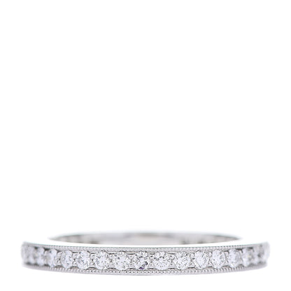 Tiffany Platinum Diamond 2mm Legacy Band Ring 50 5.25 3 of 5
