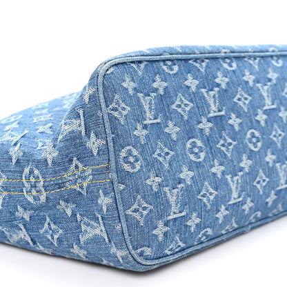 Louis Vuitton Monogram Denim Neo Neverfull MM Blue 8 of 10