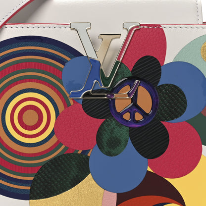 Louis Vuitton Lambskin Beatriz Milhazes Artycapucines PM White Multicolor 6 of 8