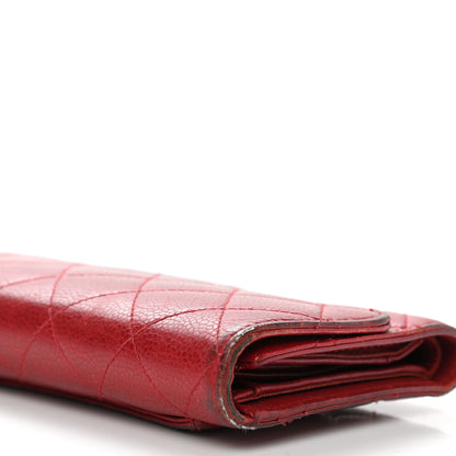 Chanel Caviar Quilted Medium Flap Wallet Red 12 of 19