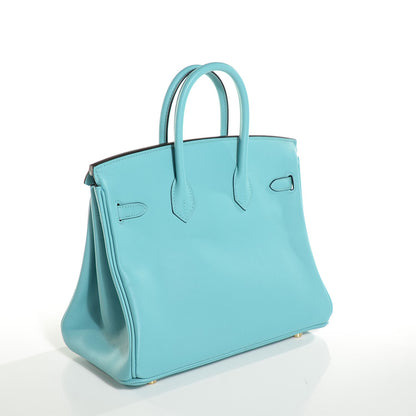 Hermes Swift Birkin 25 Bleu Saint Cyr 3 of 29