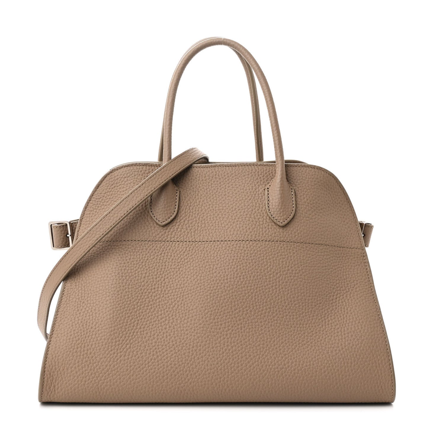 Matte Grained Calfskin Soft Margaux 12 Dark Taupe