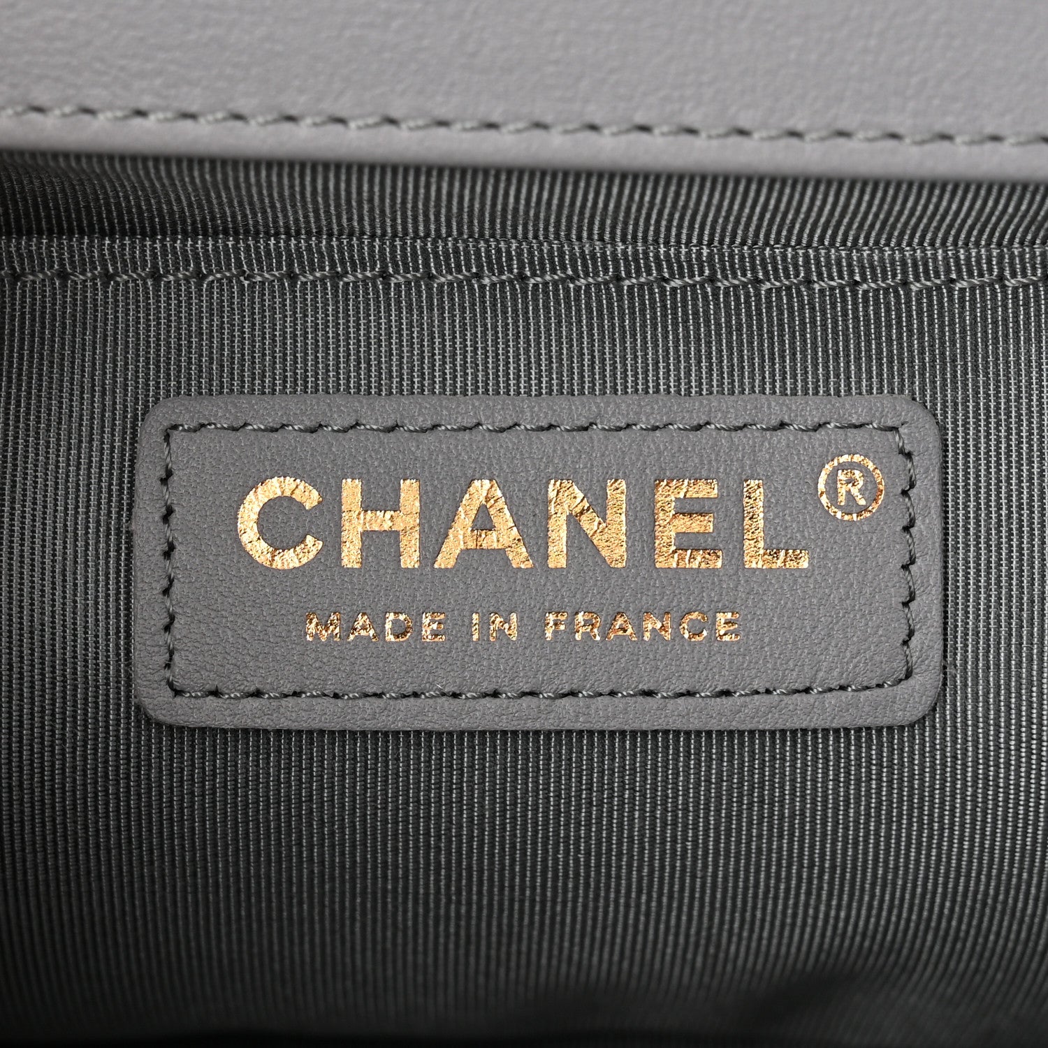 Chanel Calfskin Quilted Medium Boy Flap Grey 6 of 12