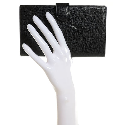 Chanel Caviar CC French Wallet Black 2 of 8