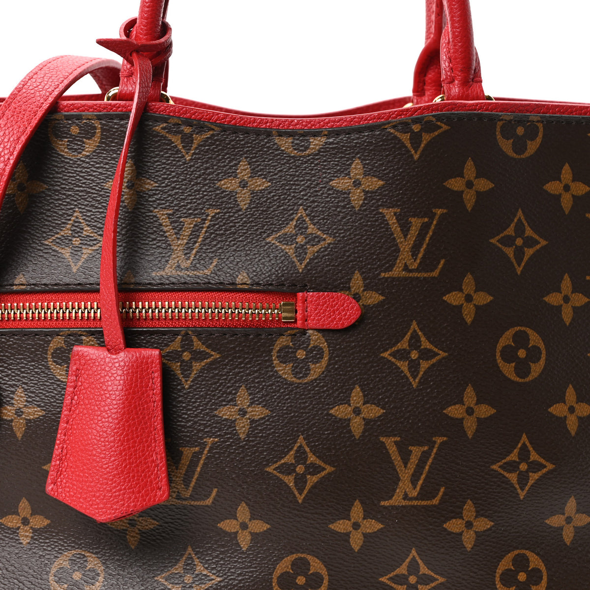 Louis Vuitton Monogram Popincourt PM Red 7 of 9