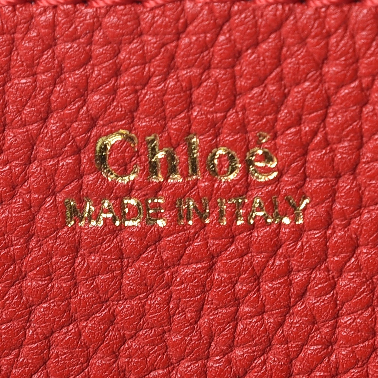 Grained Lambskin Drew Shoulder Bag Plaid Red