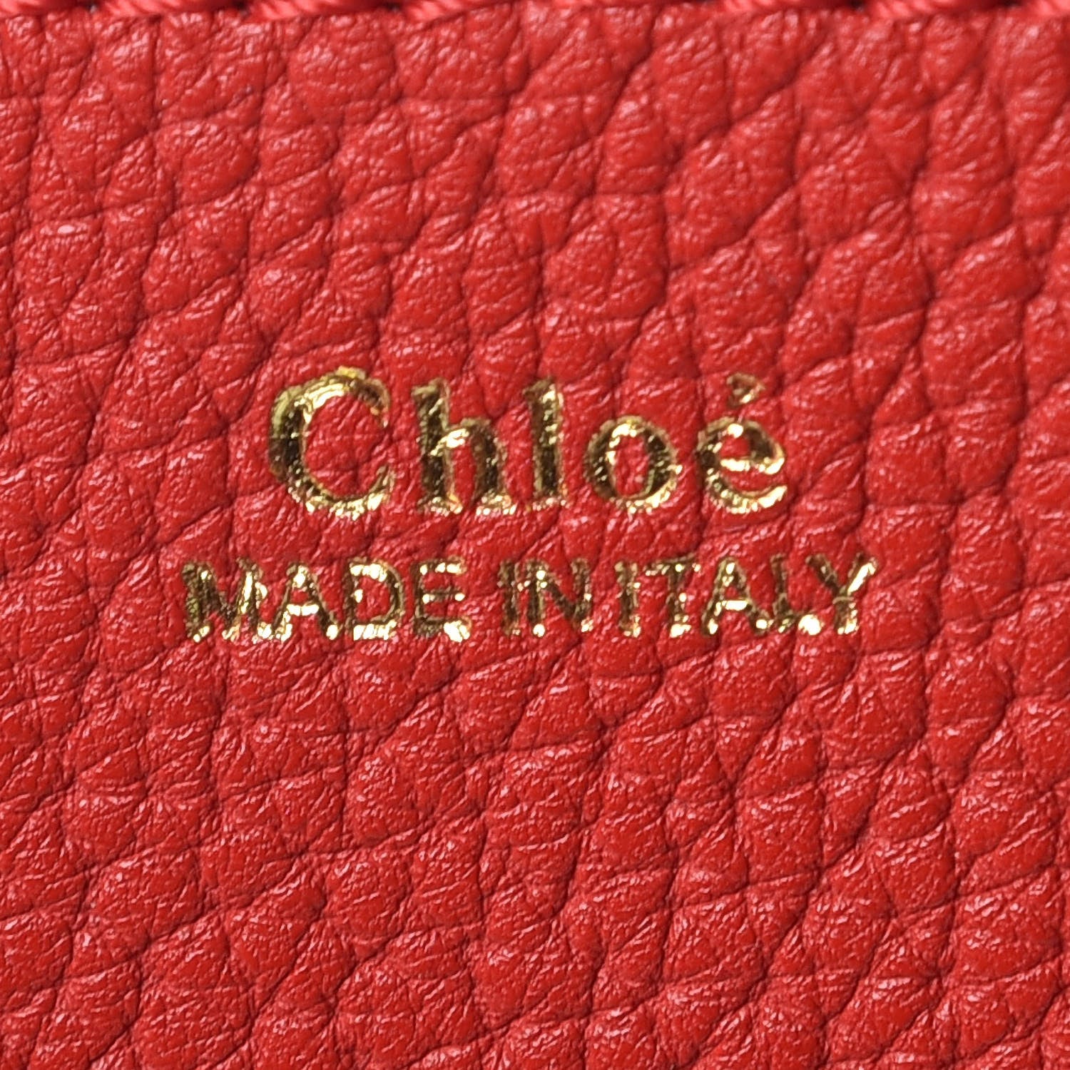 Chloe Grained Lambskin Drew Shoulder Bag Plaid Red 8 of 8